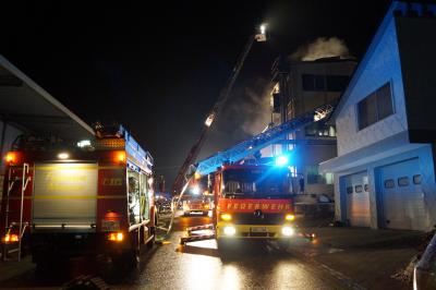 Marbach: Schwelbrand in einem Saatgut-Silo fuehrt zu Grosseinsatz